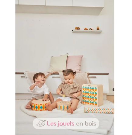 Bâton de pluie bois et tissu PT6427 Plan Toys 3