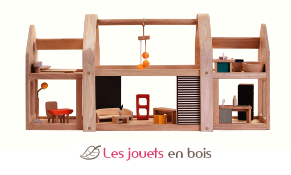 Maison 3 en 1 meublée PT7611 Plan Toys 4