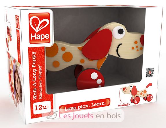 Puppy le chien à tirer HA-E0347 Hape Toys 3