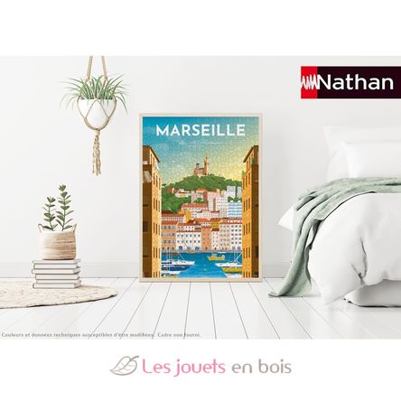 Puzzle Affiche de Marseille 1000 pcs NA12002003 Nathan 4