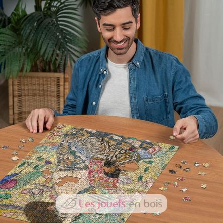 Puzzle La dame à l’éventail Gustav Klimt 1000 pcs RAV12001132 Ravensburger 4