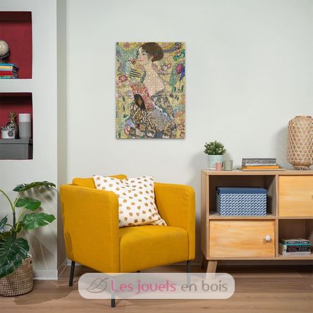 Puzzle La dame à l’éventail Gustav Klimt 1000 pcs RAV12001132 Ravensburger 5