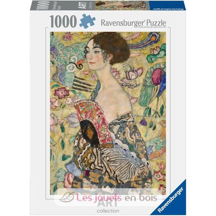 Puzzle La dame à l’éventail Gustav Klimt 1000 pcs RAV12001132 Ravensburger 1