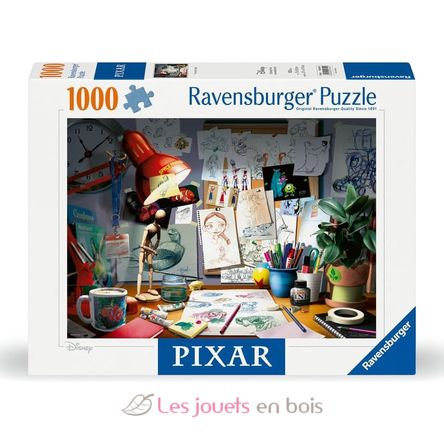 Puzzle Bureau d'artiste Pixar 1000 pcs RAV12000302 Ravensburger 1