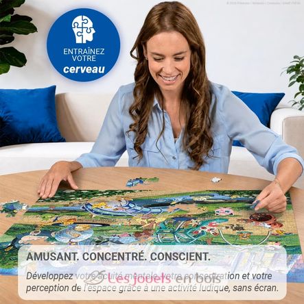 Puzzle Pokémon Évoli dans le parc 1000 pcs RAV12002033 Ravensburger 5