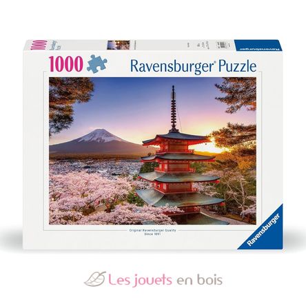 Puzzle Cerisiers en fleurs du Mont Fuji 1000 pcs RAV12000582 Ravensburger 1