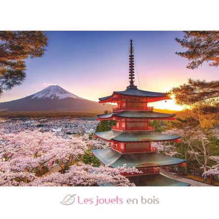 Puzzle Cerisiers en fleurs du Mont Fuji 1000 pcs RAV12000582 Ravensburger 2