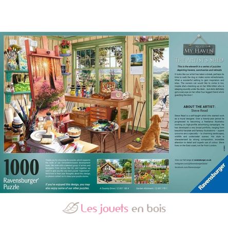 Puzzle L'atelier de l'artiste 1000 pcs RAV12001100 Ravensburger 4