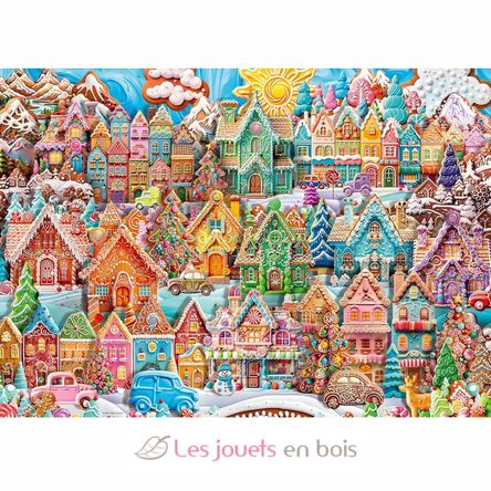 Puzzle Noël au village des cookies 1000 pcs RAV12001267 Ravensburger 2