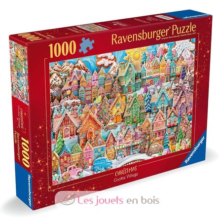 Puzzle Noël au village des cookies 1000 pcs RAV12001267 Ravensburger 1