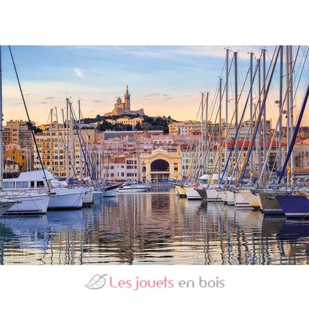 Puzzle Promenade dans le vieux port Marseille 1000 pcs NA12002010 Nathan 3