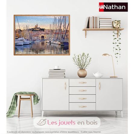 Puzzle Promenade dans le vieux port Marseille 1000 pcs NA12002010 Nathan 4
