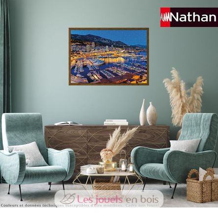 Puzzle Une nuit au port de Monaco 1500 pcs NA12002012 Nathan 4