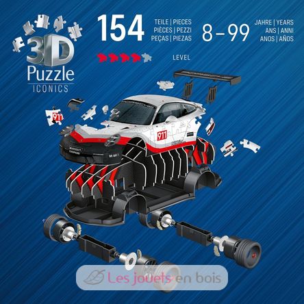 Puzzle 3D Porsche 911 GT3 Cup 108 pcs RAV12008039 Ravensburger 2