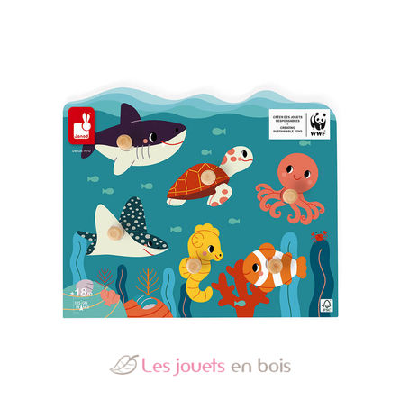 Puzzle en bois Océan J08619 Janod 1