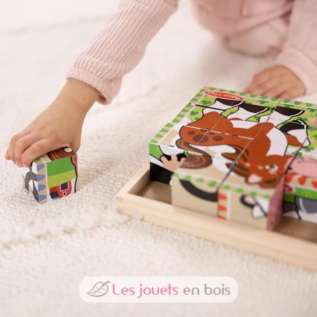 Cubes en bois animaux de la ferme MD-775 Melissa & Doug 4