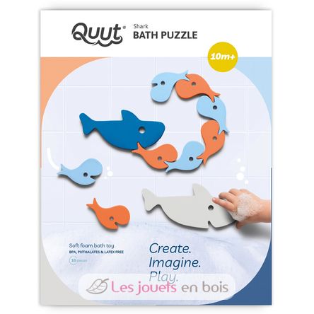 Puzzle de bain - Requins QU-171041 Quut 1