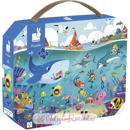 Puzzle Fonds marins 100 pcs J02394 Janod 1