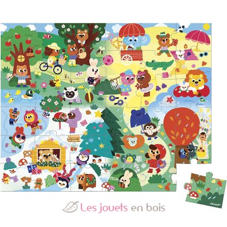 Puzzle Les 4 saisons 36 pcs J02390 Janod 2