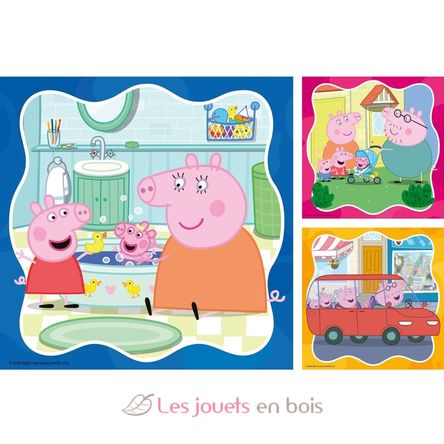 Puzzle Peppa Pig La famille d'abord 3x49 pcs RAV12004288 Ravensburger 2