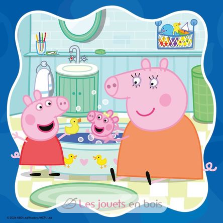 Puzzle Peppa Pig La famille d'abord 3x49 pcs RAV12004288 Ravensburger 4