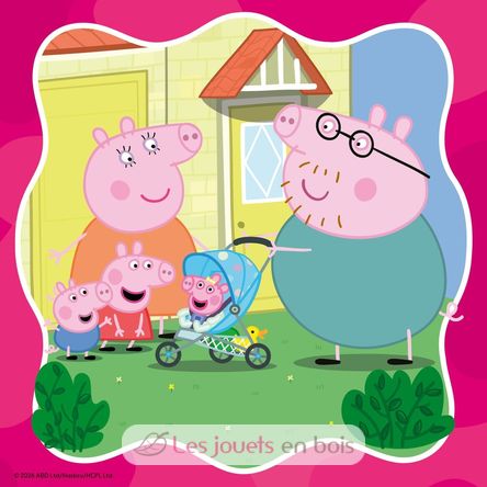 Puzzle Peppa Pig La famille d'abord 3x49 pcs RAV12004288 Ravensburger 5