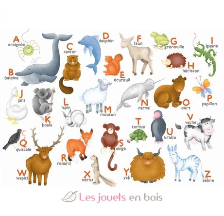 L'alphabet des animaux d'Hannah Weeks K306-12 Puzzle Michèle Wilson 3