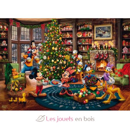Puzzle Mickey et Minnie décorent le sapin 1000 pcs S-58047 Schmidt Spiele 2