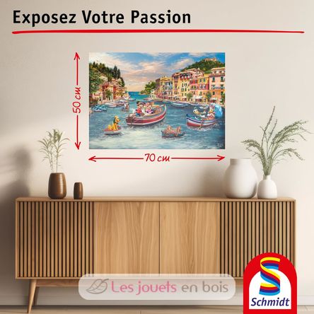 Puzzle Mickey et Minnie en Italie 1000 pcs S-58053 Schmidt Spiele 3