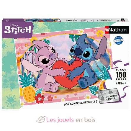 Puzzle Moment en amoureux Stitch 150 pcs N12004089 Nathan 1