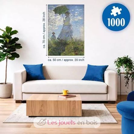Puzzle Femme à l'ombrelle Claude Monet 1000 pcs RAV12002026 Ravensburger 4