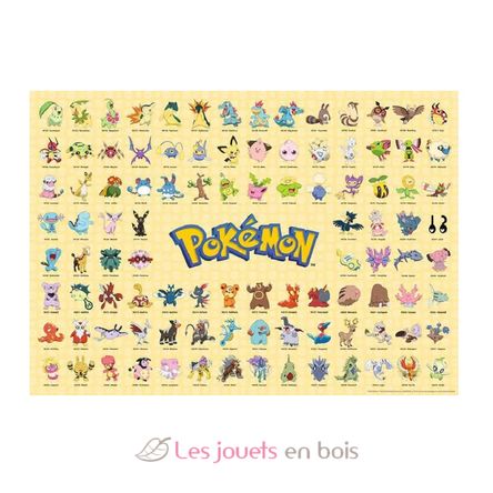 Puzzle Pokédex de la région de Johto 1000 pcs NA12002046 Nathan 1