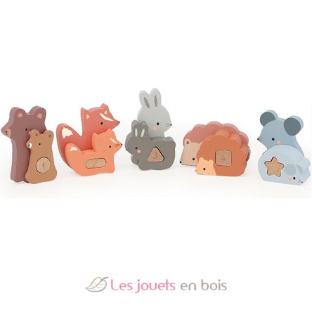 Puzzles d'éveil Maman bébé animaux V7125 Vilac 1