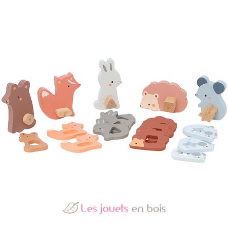 Puzzles d'éveil Maman bébé animaux V7125 Vilac 2