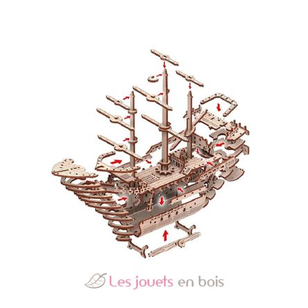 Puzzle 3D Bateau pirate GI-PWBAT Mr Playwood 2