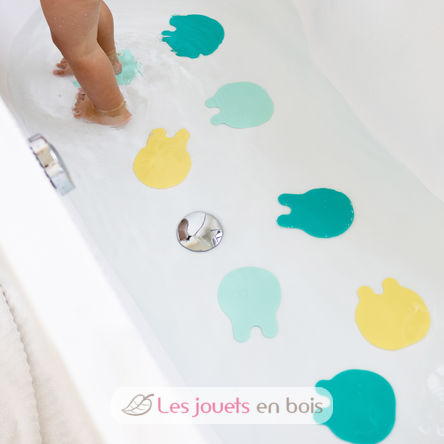 Antidérapants de bain Méduses jaune menthe QU-173656 Quut 3