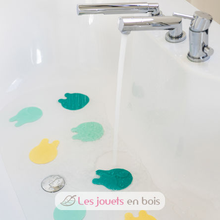 Antidérapants de bain Méduses jaune menthe QU-173656 Quut 5