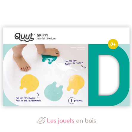 Antidérapants de bain Méduses jaune menthe QU-173656 Quut 8