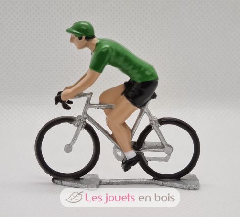 Figurine cycliste R Maillot vert meilleur sprinter FR-R6 Fonderie Roger 3