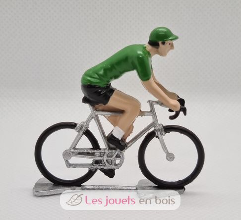 Figurine cycliste R Maillot vert meilleur sprinter FR-R6 Fonderie Roger 1