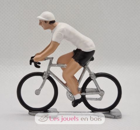 Figurine cycliste R Maillot Blanc meilleur jeune FR-R7 Fonderie Roger 3