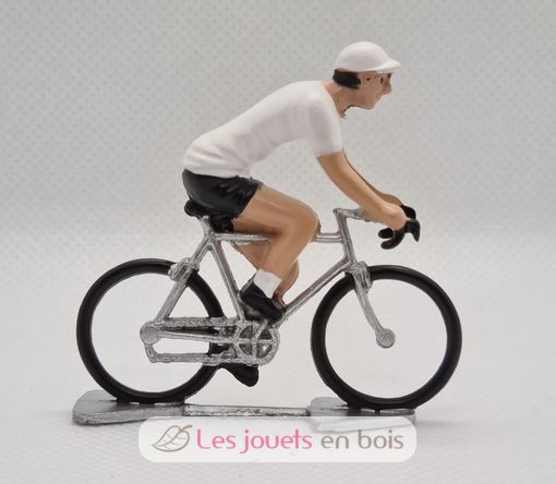 Figurine cycliste R Maillot Blanc meilleur jeune FR-R7 Fonderie Roger 1