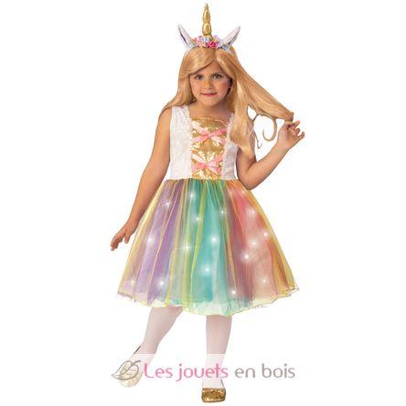 Déguisement licorne lumineuse 8-10 ans R701066FR-T810 Rubies 1