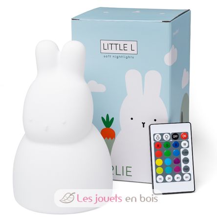 Veilleuse Lapin avec télécommande LL-RABWHITER Little L 1