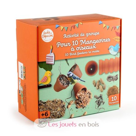 Coffret DIY - 10 mangeoires à oiseaux RC-143194 Radis et Capucine 1