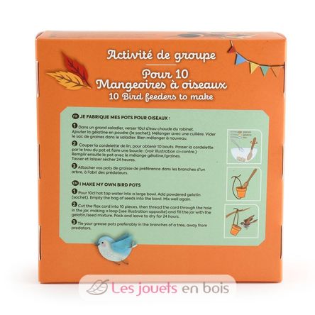 Coffret DIY - 10 mangeoires à oiseaux RC-143194 Radis et Capucine 5