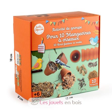 Coffret DIY - 10 mangeoires à oiseaux RC-143194 Radis et Capucine 6