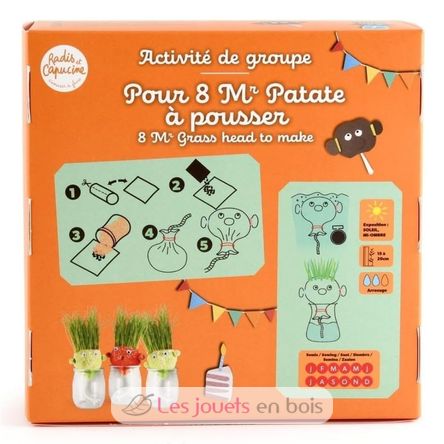 Coffret DIY - Mr Patate à faire pousser RC-143193 Radis et Capucine 4