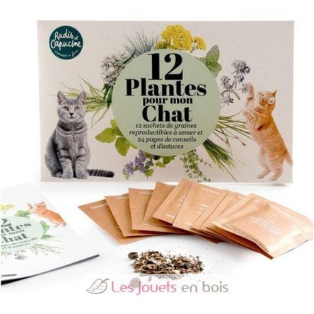 12 sachets de graines Plantes pour chat RC-140947 Radis et Capucine 1