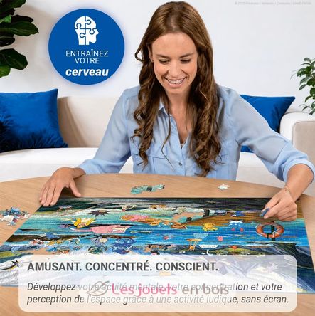 Puzzle Pokémon Aquali et Marine tempérée 1000 pcs RAV12002035 Ravensburger 5